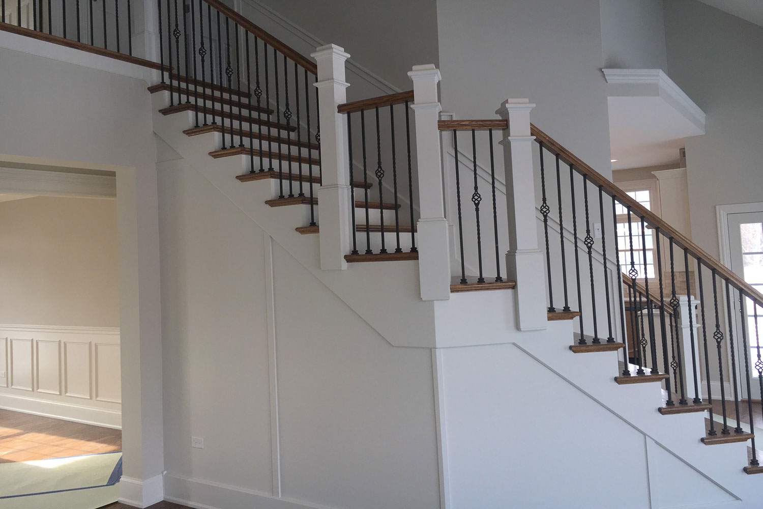 staircase after home restoration